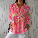 Joana - Blusa Tropical Estampado Floral