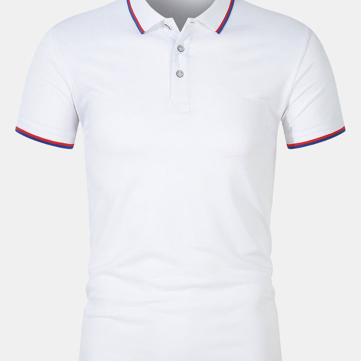 Camisa Polo - Cierre de Botón de Tejido