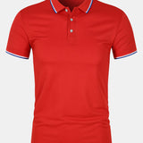 Camisa Polo - Cierre de Botón de Tejido