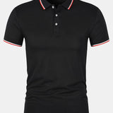 Camisa Polo - Cierre de Botón de Tejido