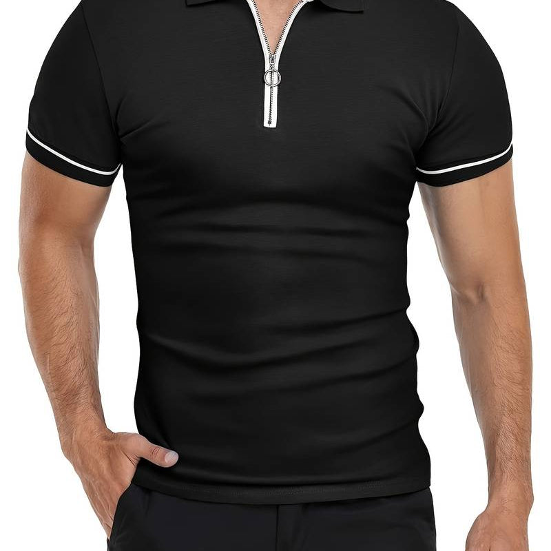 Camisa Polo - Cuello con Cremallera Transpirable