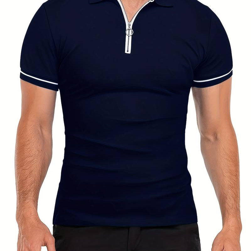 Camisa Polo - Cuello con Cremallera Transpirable