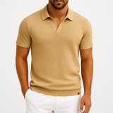 Camisa Polo de Poliéster - Texturada