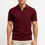 Camisa Polo de Poliéster - Texturada