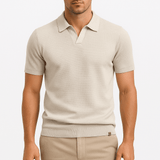 Camisa Polo de Poliéster - Texturada