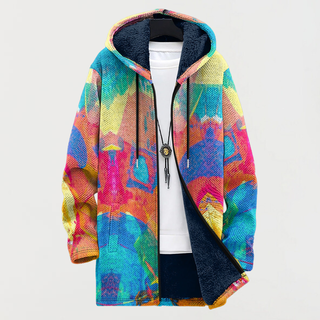 Sudadera con patrón artístico colorido