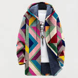 Sudadera con patrón geométrico