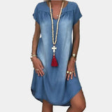 Vestido de Verano en Jean Ancho