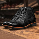 Caio - Botas Retro con Punta Redonda