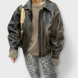 Chandra - Pantalones vaqueros vintage de leopardo
