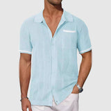 Camisa - Cuello Camp Contrastante