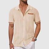 Camisa - Cuello Camp Contrastante