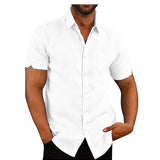 Camisa - Mezcla Ligera de Manga Corta