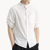 Camisa - Cuello Mandarín Elegante
