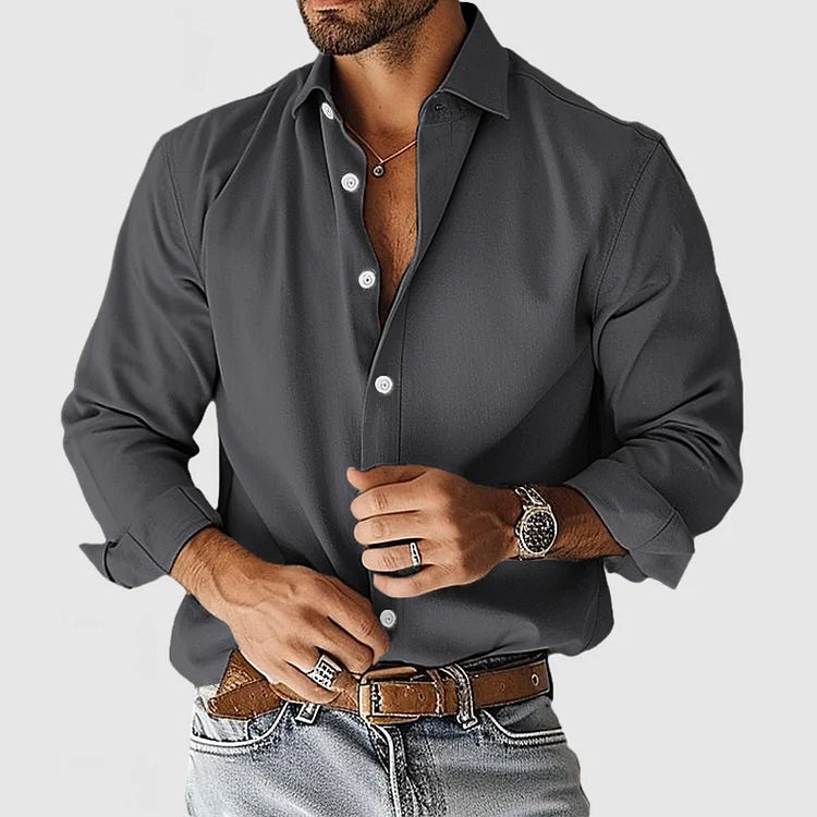 Camisa - Corte Relajado Mezcla Suave