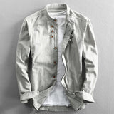 Camisa - Cuello Alto Botón Vintage