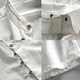 Camisa - Cuello Alto Botón Vintage
