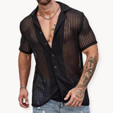 Camisa de Manga Corta - Malla Hueca