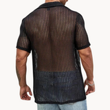 Camisa de Manga Corta - Malla Hueca
