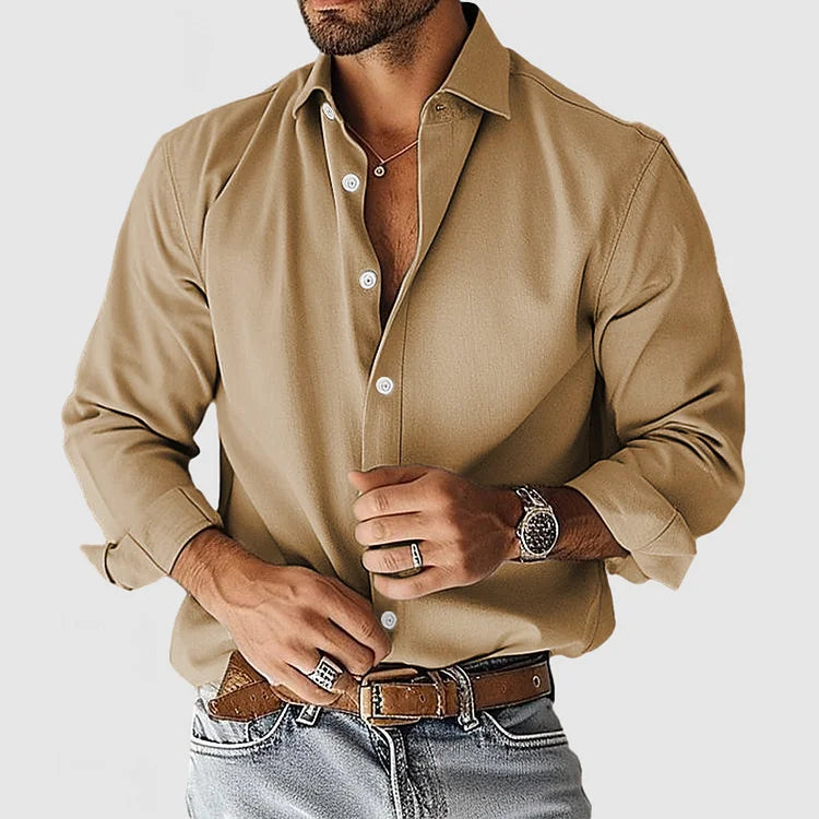 Camisa de Vestir Soft-Blend - Forma Limpia