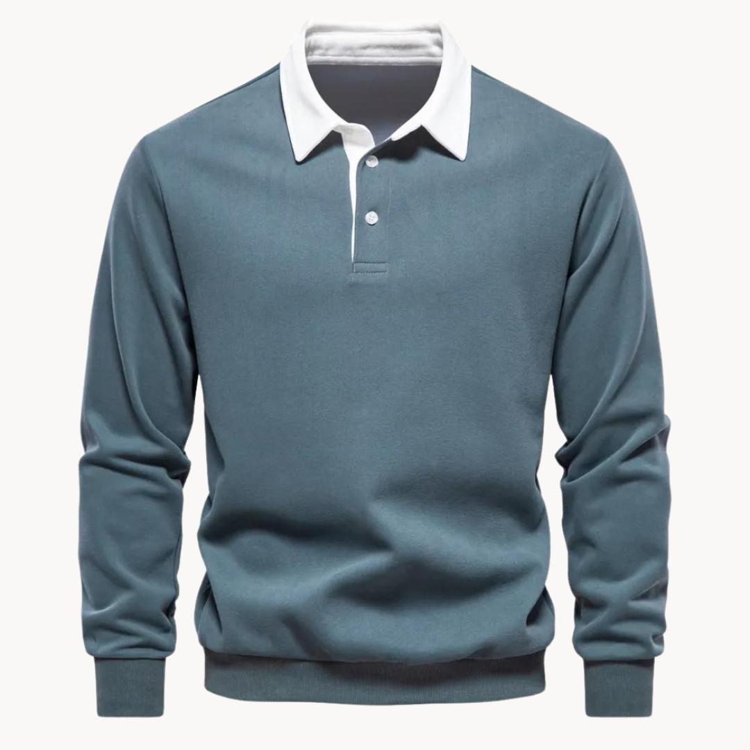 Sudadera Polo Mezcla Suave - Flexible