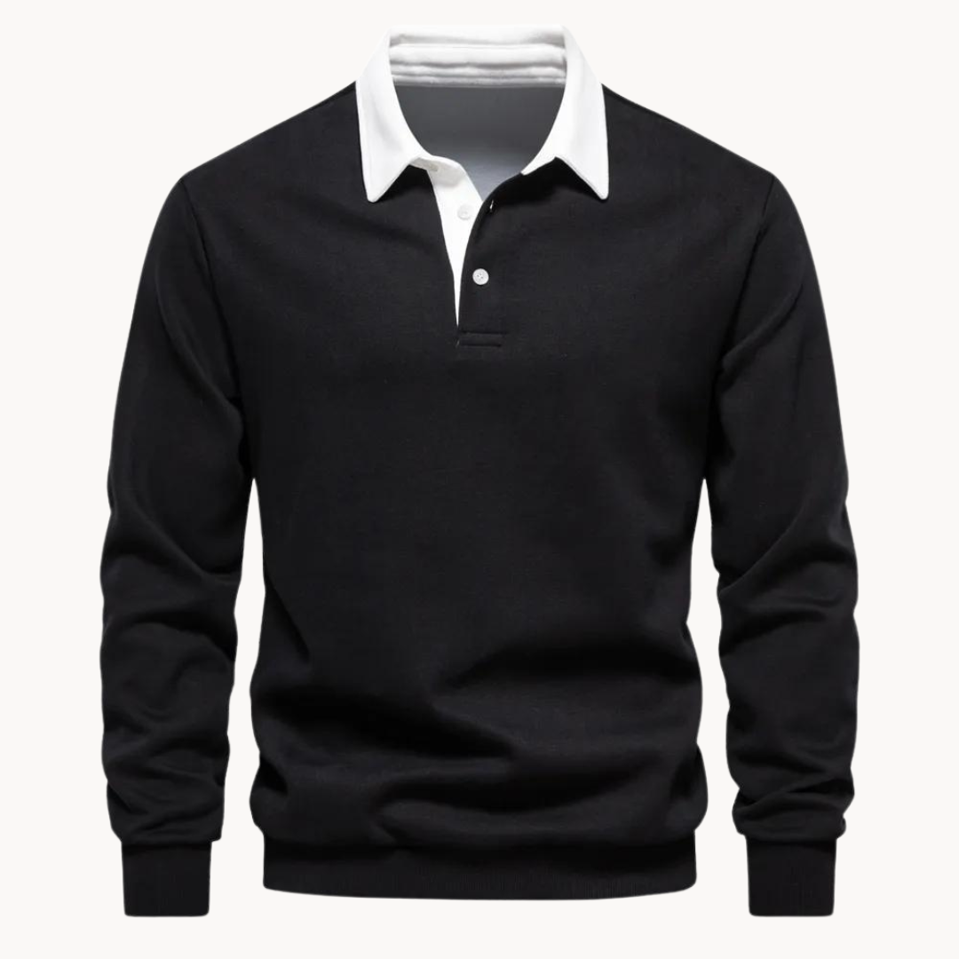 Sudadera Polo Mezcla Suave - Flexible