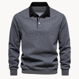 Sudadera Polo Mezcla Suave - Flexible