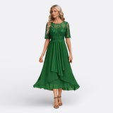 Mariana - Vestido de Encaje y Manga Corta
