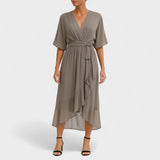 Ialina - Vestido elegante con cintura