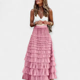 Falda Boho con Acabado de Satén
