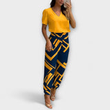 Irmelinda - Conjunto elegante de blusa y pantalones