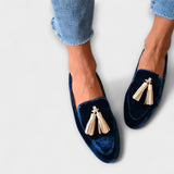 Quinnlyn - Mocasines de Inspiración Vintage con Flecos