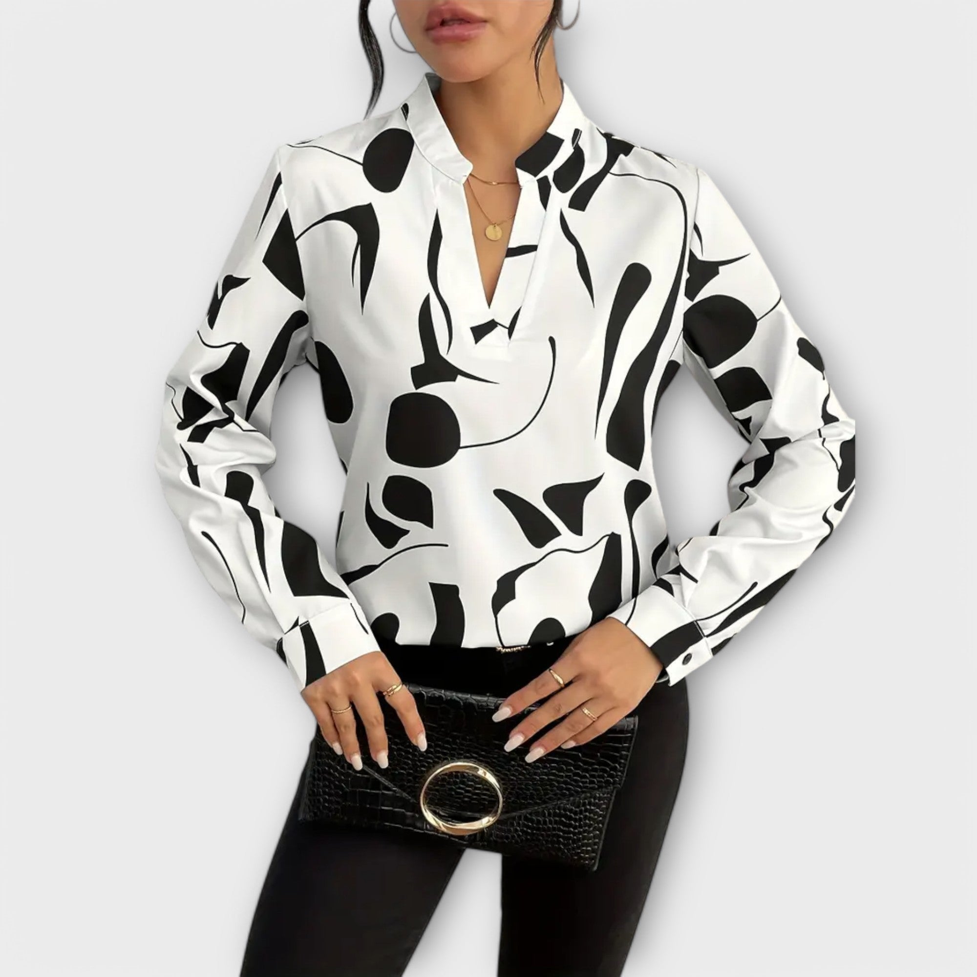 Catarina - Blusa elegante de manga larga