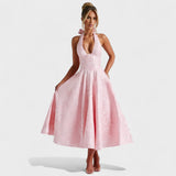 Efi - Vestido midi texturizado