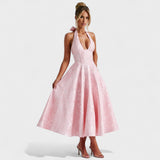 Efi - Vestido midi texturizado