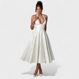 Efi - Vestido midi texturizado