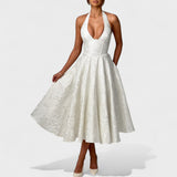 Efi - Vestido midi texturizado