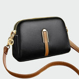 Bolsa de hombro de cuero elegante