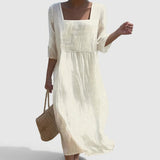 Nádia - Vestido Casual de Lino