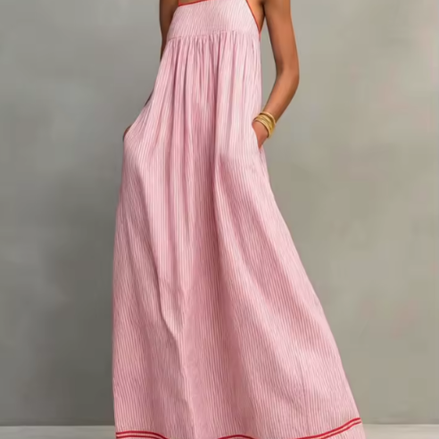 PÂMELA | VESTIDO MAXI FLUIDO DE VERANO