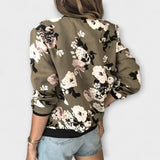 Andreia - Chaqueta bomber elegante floral