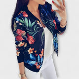 Andreia - Chaqueta bomber elegante floral