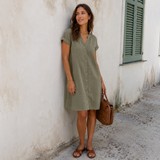 Sonia| Vestido Blusa de Lino Confortable