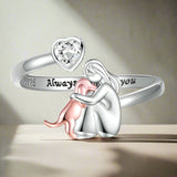Abrazo de Perro - Anillo (Rosa)